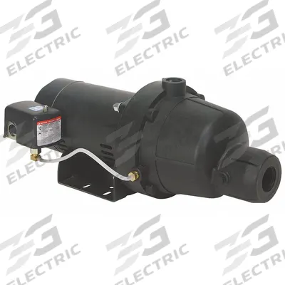 Dayton Shallow Well Jet Pump: 1 1/2 hp HP, Single Phase, 115/230V AC, Ejector Included - Shallow-Well Jet Pumps