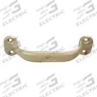 MONROE PMP Pull Handle: Unthreaded Holes, Iron, Tan, #12 Screw Size, 0.38 in, 1.5 in Projection (MPN PH-0239). Key specifications — Brand: MONROE PMP; Projection Type: Non-Recessed; Material: Iron; Finish: Powder Coated; Color: Tan; Folding Type: Fixed; Mounting Type: Unthreaded Holes; Screw Size: #12.