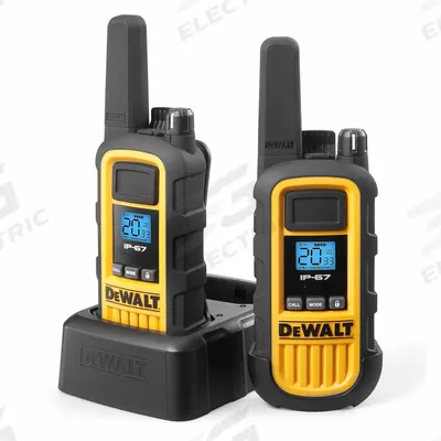 DEWALT Handheld Two Way Radio: DXFRS800 Series, FRS/GMRS, Analog, 2 W, 22 Channels - FRS & GMRS Personal Radios