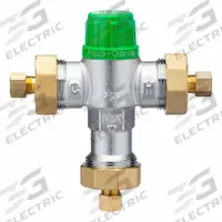 WILKINS Thermostatic Mixing Valve: 3/8 in Inlet Connection Size, 3/8 in Outlet Connection Size (MPN 38-ZW1070XLCOMP). Key specifications — attr1037827: WILKINS.