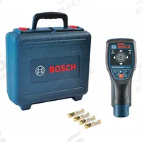 BOSCH Wall/Floor Scanner: ± 10 mm, Batteries Required (Included), 1 1/2 in Scan Dp for Wood (Max) (MPN D-TECT 120). Key specifications — attr938389: D-TECT 120; attr938390: BOSCH; attr939020: Dry Concrete; attr939024: Visual; attr939025: Plastic; attr939026: Wood.