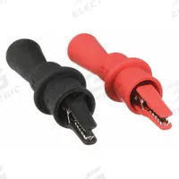 FLUKE Test Clip: CAT III 1000V/CAT IV 600V, Alligator Clip, 5 7/8 in Lg, Steel, Black/Red (MPN AC175). Key specifications — Color: Black/Red; Brand: FLUKE.