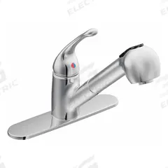 CFG Pull Out Kitchen Faucet: Capstone, Brass, Single-Post, Deck, 1 Mounting Holes, 1.5 gpm Flow Rate (MPN CA40519). Key specifications — Series: Capstone; Brand: CFG.