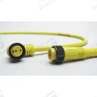 Cordset: 7/8"-16 Male Straight x Bare Wire, 2 Pins, Yellow, PVC, 6 ft Cable Lg, 13 A Max Current (A) (MPN 102002A01F060). Key specifications — Cable Jacket Color: Yellow; NEMA Rating: 6P; Cable Jacket Material: PVC; IP Rating: IP68; Wire Size: 16 AWG; Brand: BRAD HARRISON.