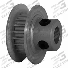 DAYTON Timing Pulley: Modified Curvilinear, Fixed, For GT Timing Belt Section, For 3 mm Belt Wd (MPN 20-2P03M6CA6). Key specifications — Brand: DAYTON; Finish: Clear Anodized; For Belt Series: Powerhouse®.
