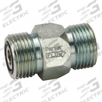 PARKER Hydraulic Check Valve: 5,000 psi, 75 gpm, 1 7/16 in, SAE O-Ring Face Seal (MPN DT-1000-MSMS-5). Key specifications — Body Material: Steel; Outlet Connection Type: SAE O-Ring Face Seal; Brand: PARKER; Inlet Connection Type: SAE O-Ring Face Seal.