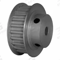 DAYTON Timing Pulley: Modified Curvilinear, Fixed, For GT Timing Belt Section, For 9 mm Belt Wd (MPN 24-5P09-6FA5). Key specifications — Brand: DAYTON; Finish: Clear Anodized; For Belt Series: Powerhouse®.