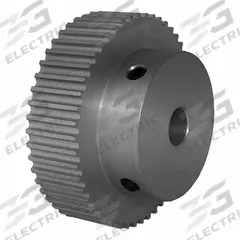 DAYTON Timing Pulley: Curvilinear, Fixed, For HTD Timing Belt Section, For 9 mm Belt Wd, 50 Teeth (MPN 50-3M09M6A8). Key specifications — Brand: DAYTON; Finish: Clear Anodized; For Belt Series: Powerhouse®.