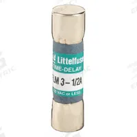 LITTELFUSE Fuse: FLM Series, Midget, Time-Delay, 3.5 A, 250 V AC, 13/32 in x 1 1/2 in (MPN FLM03.5). Key specifications — Series: FLM; Brand: LITTELFUSE.