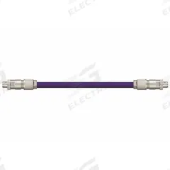 READYCABLE Ethernet Cable: Cat5e, M12 Male Straight x M12 Male Straight, 100 ft Lg, PUR, Purple, X (MPN CAT9421013-100). Key specifications — Brand: READYCABLE; Cable Jacket Color: Purple; End 1 Coding: X; End 2 Coding: X; Performance Category: Cat5e.