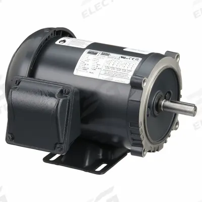 Dayton General Purpose Motor: C-Face/Rigid Base Mount, Totally Enclosed Fan Cooled - C-Face with Rigid Base 3-Phase General Purpose AC Motors