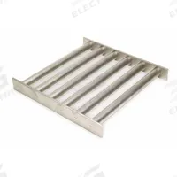 ERIEZ Grate Magnet: Square Grate Magnet, Rare Earth, 80 oz Max Magnetic Pull Strength, Square (MPN 135677P). Key specifications — Grate Shape: Square; Primary Magnet Material: Rare Earth; Frame Material: Stainless Steel; Brand: ERIEZ.