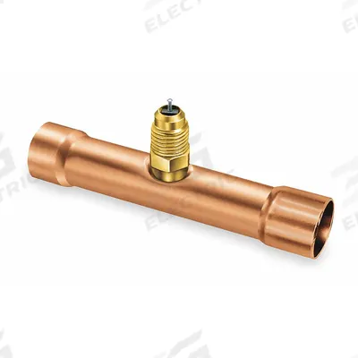 JB INDUSTRIES Access Valve Tee: Access 1/4 in Male SAE, Line 1/2 in Slip Fit, 3 in Lg - Single-Connection Access Valves