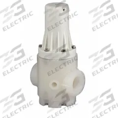 PLAST-O-MATIC Pressure Regulator: Polypropylene, FKM, NPT x NPT, 1/4 in Inlet Connection Size (MPN PRH025V-PP). Key specifications — Brand: PLAST-O-MATIC.