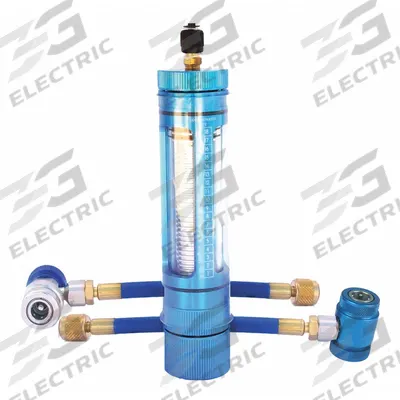AIRSEPT Oil Injector: A/C Oil and Dye Injector, Automotive A/C, 9 in x 2 in, 5 Pieces - A/C Oil Injection Tools