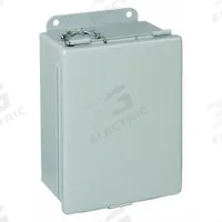 HOFFMAN Enclosure: Steel, 8 in x 6 in x 4 in, NEMA 12/13, Solid Cover, Clamp On (MPN A806LP). Key specifications — Brand: HOFFMAN; Closure Method: Clamps; Knockouts: Not Included.