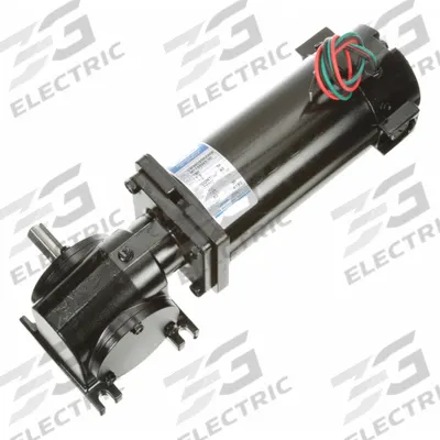 LEESON Right Angle Gearmotors: Right Angle, 90V DC, TENV, 83 RPM, 125 in-lb Max Torque - Right Angle DC Gearmotors