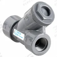 HAYWARD Y Check Valve: Piston, Y-Style Valve Body, 2 in Pipe Size, FNPT x FNPT, PVC, For Water Media (MPN YC10200T). Key specifications — Brand: HAYWARD.