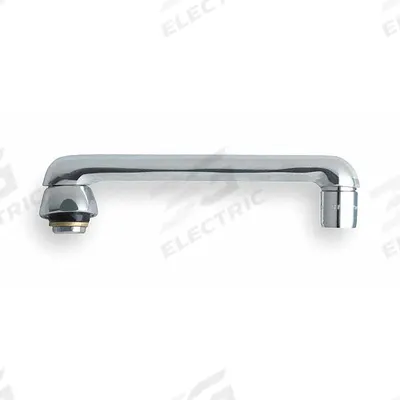 CHICAGO FAUCETS Spout: Spout, Straight, Swivel Spout, Brass, Polished Chrome - Double-Bend Faucet Spouts