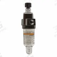 PARKER Lubricator: Mist, 1/4 in NPT, 20 scfm, 150 psi Max Op Pressure, 125°F Max Op Temp, Knob, Zinc (MPN 04L10GB). Key specifications — attr111774: Zinc; attr111402: 14; attr111761: PARKER.