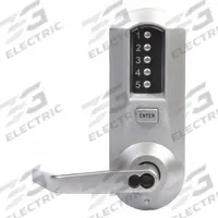 SIMPLEX Mechanical Push Button Lockset: ADA Compliant, Chrome (MPN 5021SWL-26D-41). Key specifications — Product Type: Mechanical Push Button Lockset; Manufacturer Part Number: 5021SWL-26D-41; Key Override Options: Replaceable Core Schlage; Lever Style: Clutch.