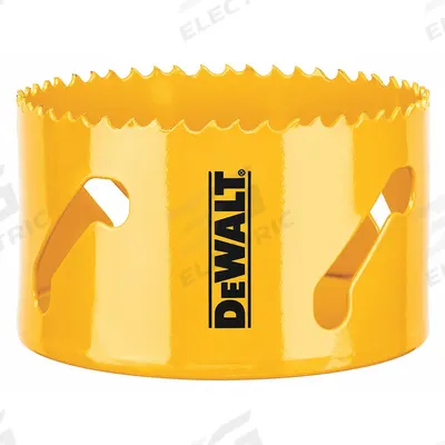 DEWALT Hole Saw: 3 3/8 in Saw Dia., 4/5 Teeth per Inch, 1 3/4 in Max. Cutting Dp - Multi-Material-Cutting Hole Saws without Arbor