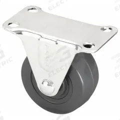 APPROVED VENDOR Plate Caster: Rigid, No Brake, Rubber, 2 in Wheel Dia, 7/8 in Wheel Wd, Plain, Rigid (MPN 33H790). Key specifications — Wheel Bearing Type: Plain; Wheel/Tread Color: Black; Brand: APPROVED VENDOR; Caster Type: Rigid.