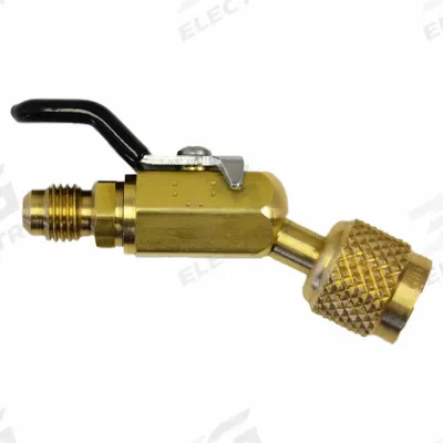 JB INDUSTRIES Mini Ball Valve: 3 in Lg, 45° Angle - Compact Ball Valve Hose Adapters