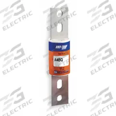 MERSEN Fuse: Class L, A4BQ Series, Bolt-On Body, Time-Delay, 1.9 kA, 600 V AC, 500 V DC (MPN A4BQ1900). Key specifications — Brand: MERSEN; Series: A4BQ.