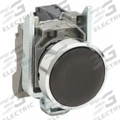 SCHNEIDER Flush Push Button Operator: Non-Illuminated, Flush Profile, Metallic, 22 mm, 1NO (MPN XB4BA21). Key specifications — Brand: SCHNEIDER; Action: Momentary; Series: XB4; Push Button Material Type: Metallic.