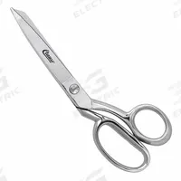 CLAUSS Carpet Shears: Right-Hand, 8 in Overall Lg, Straight, Steel, Pointed, Silver (MPN 10721). Key specifications — attr308500: Steel; attr308502: Silver; attr308505: Right-Hand; attr308522: Vinyl; attr324896: CLAUSS.