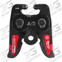 MILWAUKEE Press Jaw: 1 1/4 in/1 in Pipe, Copper/Iron, For CTS-V/IPS-P Press, Std Tool Types (MPN 49-16-2659X4). Key specifications — attr518763: 1-1/4 in; 1 in; attr518773: Jaw; attr537224: 1/2 in - 1-1/4 in CTS; attr518762: Iron; attr518771: Steel; attr518761: CTS-V; attr518760: MILWAUKEE.