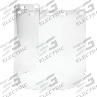 DELTAPLUS USA Face Shield Visor: 15 1/2 in Overall Wd, 8 in Overall Ht, 0.78 in Overall Thick - General Purpose Replacement Visors