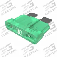 LITTELFUSE Automotive Fuse: ATOF Series, Fast-Acting, 30 A, 32 V DC, Indicating (MPN 0287030.PXS). Key specifications — Series: ATOF; Brand: LITTELFUSE.