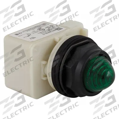 SCHNEIDER Pilot Light: 30 mm Panel Mounting Size, Green, LED - LED Pilot-Lights