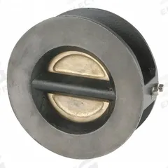 SSI Double Disc Check Valve: Double Disc, Inline Valve Body, 8 in Pipe Size, Wafer, Wafer, Wafer (MPN 0800-150WTTTM-T). Key specifications — Seat Material: CF8M Stainless Steel; Brand: SSI.