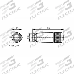IFM 7/8 in Circular Connector: A Coded, 7/8 in Female Thread with Straight Connection, IP67 (MPN L34115). Key specifications — Coding: A; Connection Type: Gold-Plated Contacts; IP Rating: IP67; Brand: IFM.