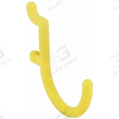 FUNCTIONAIRE J-Hook: 1/4 in Peg Hole, For 1 in Pegboard Hole Spacing, Snap-On, Surface, 25 PK (MPN 25-FH2-2). Key specifications — Color: Yellow; For Tool Type: Hammers; Locking System: Snap-On; Mounting Type: Surface; Material: Thermoplastic; Accessory Type: J-Hook; Brand: FUNCTIONAIRE.