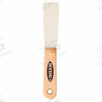 HYDE Putty Knife: Bld. Mat. Carbon Steel, Hdl. Mat. Hardwood, Bld. Shp. Straight (MPN 07010). Key specifications — attr1004888: HYDE; attr1029665: Full.