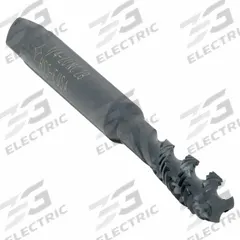 CLEVELAND Spiral Flute Tap: 1/4"-20 UNC, 2B, 3 Flute, Semi-Bottoming Chamfer, Black Oxide Cobalt (MPN C89314)