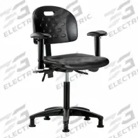 Ergonomic Chair: Polyurethane, Arms Included, Ht Range 19 3/4 in to 27 1/2 in, 18 in Seat Wd, Adj (MPN BR-HPMBCH-RG-T1-A1-NF-RG-BLK). Key specifications — Foot Support: No; Back Tilt Backward: 13.5°; Back Tilt Forward: 10.5°; Base Material: Nylon; Brand: APPROVED VENDOR; Product Type: Ergonomic Chair; ESD-Safe: Not ESD Safe; Seat Tilt Backward: 3°.