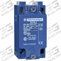 TELEMECANIQUE SENSORS Limit Switch Body: EN50041 Body, 2 Mounting Holes, 1NO/1NC, Metallic (MPN ZCKJ1H7). Key specifications — attr1019579: Screw Clamp Terminals; attr1018601: XCKJ; attr211338: TELEMECANIQUE SENSORS; attr1027434: No Indicating Light Included; attr1038844: Metallic.