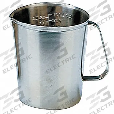 APPROVED VENDOR Graduated Measuring Cup: Dry/Liquid, 64 fl oz Capacity, Stainless Steel - Metal Measuring Cups