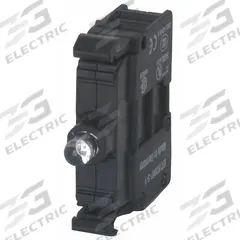 EATON Lamp Module: 22 mm Size, White, LED, 264 V AC Rating, No Transformer (MPN M22-LED230-W). Key specifications — Compatible Operator: Push Button; Compatible with Series: M22; Terminal Connection Type: Screw Terminals; Brand: EATON; Manufacturer Part Number: M22-LED230-W; Includes Bulb: Bulb Included.
