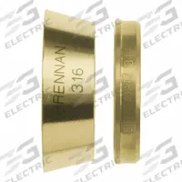 BRENNAN INDUSTRIES Compression Fitting Ferrule: 5/8 in OD Size, Compression, Brass (MPN N0319-S-10-B). Key specifications — Compatible Fitting Brands: Let-Lok; Brand: BRENNAN INDUSTRIES; Series: N0319-S.