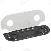 PANNET Fiber Optic Splice Module: 5 5/8 in Overall Dp, 14 in Overall Wd, 3/8 in Overall Ht, Black (MPN FOSMF). Key specifications — Color: Black; Includes: Hinged Cover; Brand: PANNET; Material: Plastic; Product Type: Fiber Optic Splice Module.
