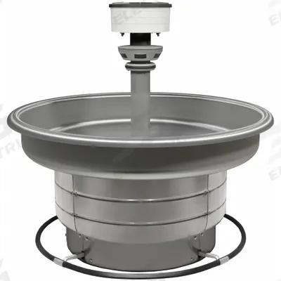 BRADLEY Wash Fountain: Silver, Stainless Steel, Circular, 36 in Overall Wd - Foot-Operated Push Bar Wash Fountains