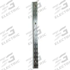 ECONOCO Double Slotted Standard: Double, 1 in Slot Spacing, 1/2 in Slot Lg, Zinc-Plated, 14 ga Gauge (MPN SS22/48). Key specifications — Product Type: Slotted Standard; Color: Silver; For Display Type: Surface Mount Slotted Standards; Material: Steel; Duty Rating: Heavy Duty; Brand: ECONOCO; Finish: Zinc-Plated; Mounting Type: Screw-In.