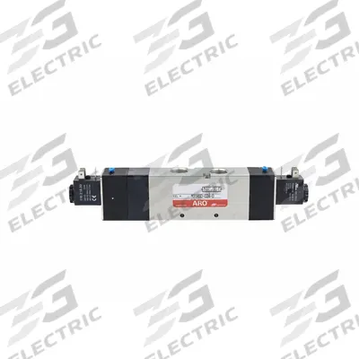 ARO Solenoid Air Control Valve: MaxAir, Four-Way / Three-Position, 24V DC, 1/2 in Female NPT - ARO MaxAir Series Solenoid-Operated Inline Air Control Valves