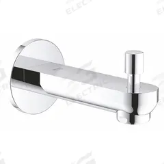 GROHE Bathtub Spout Diverter: 1/2 in Connection Size, NPT Connection, 6 1/2 in Spout Reach (MPN 13273000). Key specifications — Tub Spout Connection Type: NPT; Trim Finish: Chrome; Tub Spout Material: Chrome; Brand: GROHE.